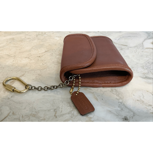 Coach Vintage British Tan Leather Multifunction Wallet 7219 - Picture 5 of 10